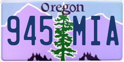 OR license plate 945MIA