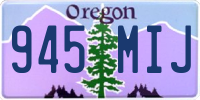 OR license plate 945MIJ
