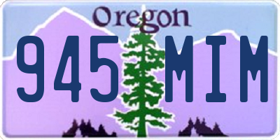 OR license plate 945MIM