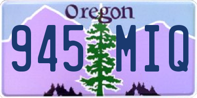 OR license plate 945MIQ