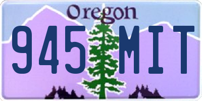 OR license plate 945MIT