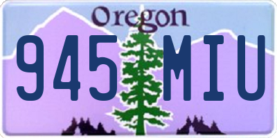 OR license plate 945MIU