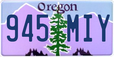 OR license plate 945MIY