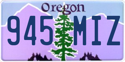 OR license plate 945MIZ