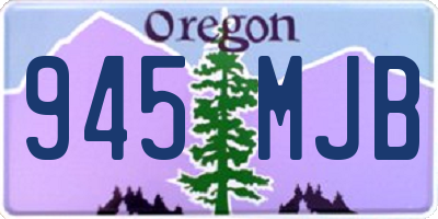 OR license plate 945MJB