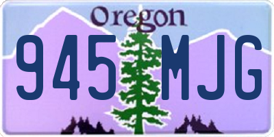 OR license plate 945MJG