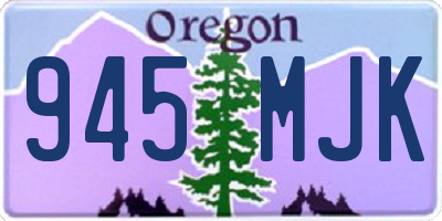 OR license plate 945MJK