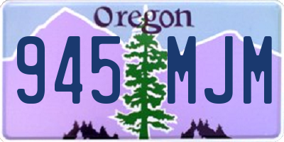 OR license plate 945MJM