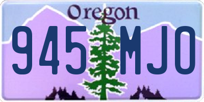OR license plate 945MJO
