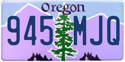 OR license plate 945MJQ