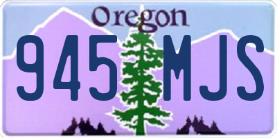 OR license plate 945MJS