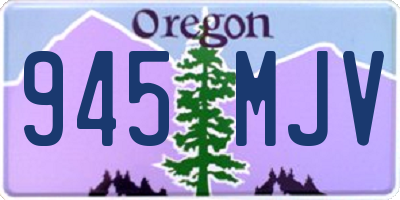 OR license plate 945MJV
