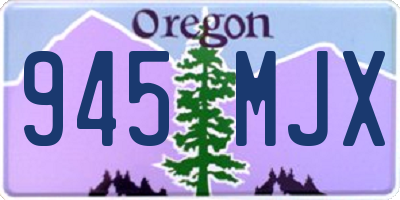 OR license plate 945MJX