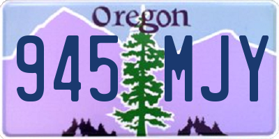 OR license plate 945MJY