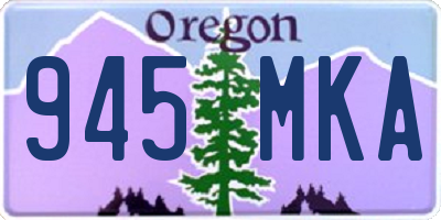 OR license plate 945MKA