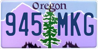 OR license plate 945MKG