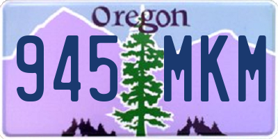 OR license plate 945MKM