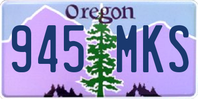 OR license plate 945MKS