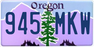 OR license plate 945MKW