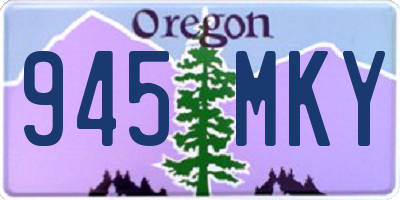 OR license plate 945MKY