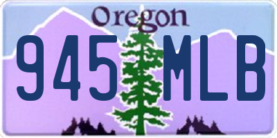 OR license plate 945MLB