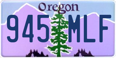 OR license plate 945MLF