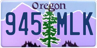 OR license plate 945MLK
