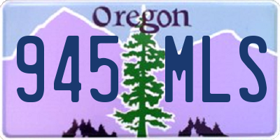 OR license plate 945MLS