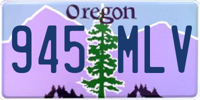 OR license plate 945MLV