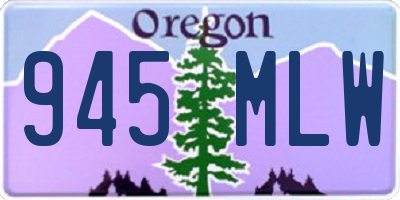 OR license plate 945MLW