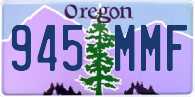 OR license plate 945MMF