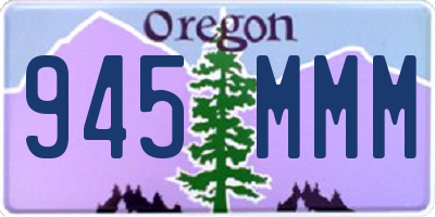 OR license plate 945MMM