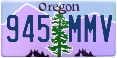 OR license plate 945MMV