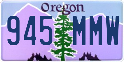 OR license plate 945MMW