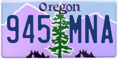 OR license plate 945MNA