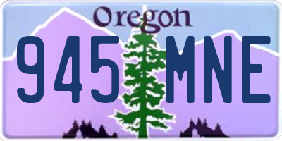 OR license plate 945MNE