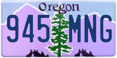 OR license plate 945MNG