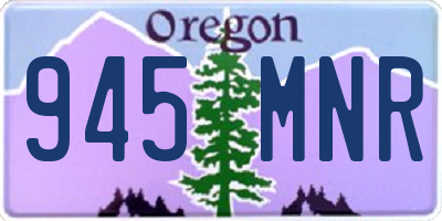 OR license plate 945MNR