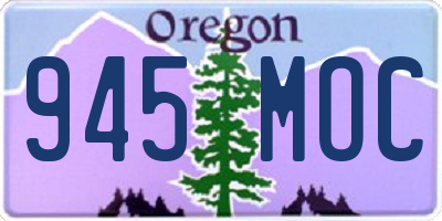 OR license plate 945MOC