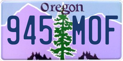 OR license plate 945MOF