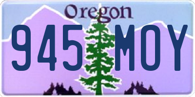 OR license plate 945MOY