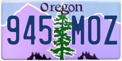 OR license plate 945MOZ