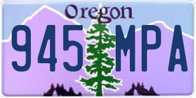 OR license plate 945MPA