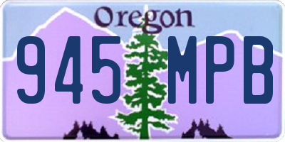 OR license plate 945MPB
