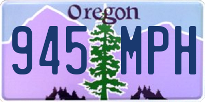 OR license plate 945MPH