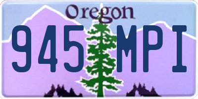 OR license plate 945MPI