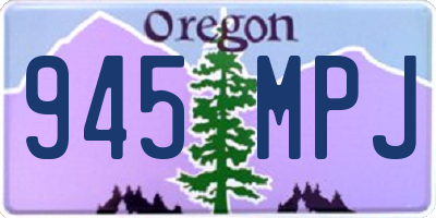 OR license plate 945MPJ