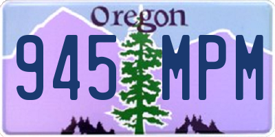 OR license plate 945MPM