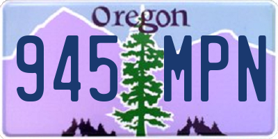 OR license plate 945MPN