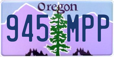 OR license plate 945MPP
